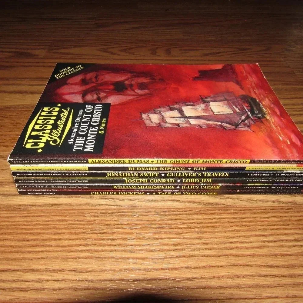 Set of 6  CLASSICS ILLUSTRATED books~Julius Caesar